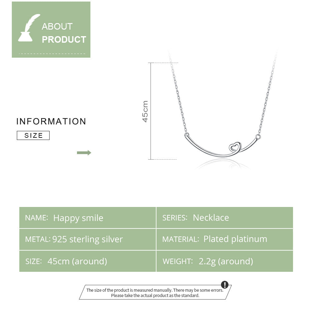 "Sylvory 925 Sterling Silver Blissful Love Necklace"