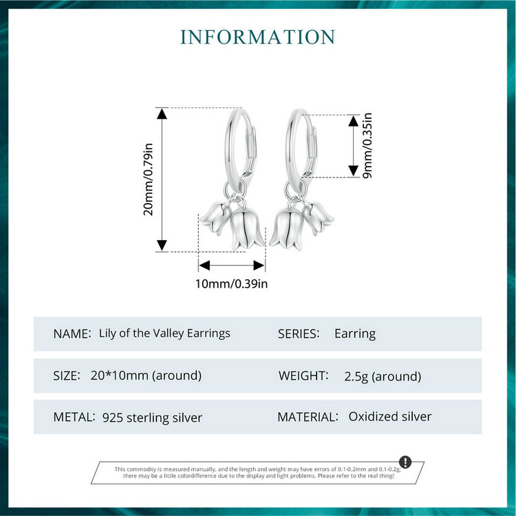"Sylvory 925 Sterling Silver Bloom and Luster Hoops"