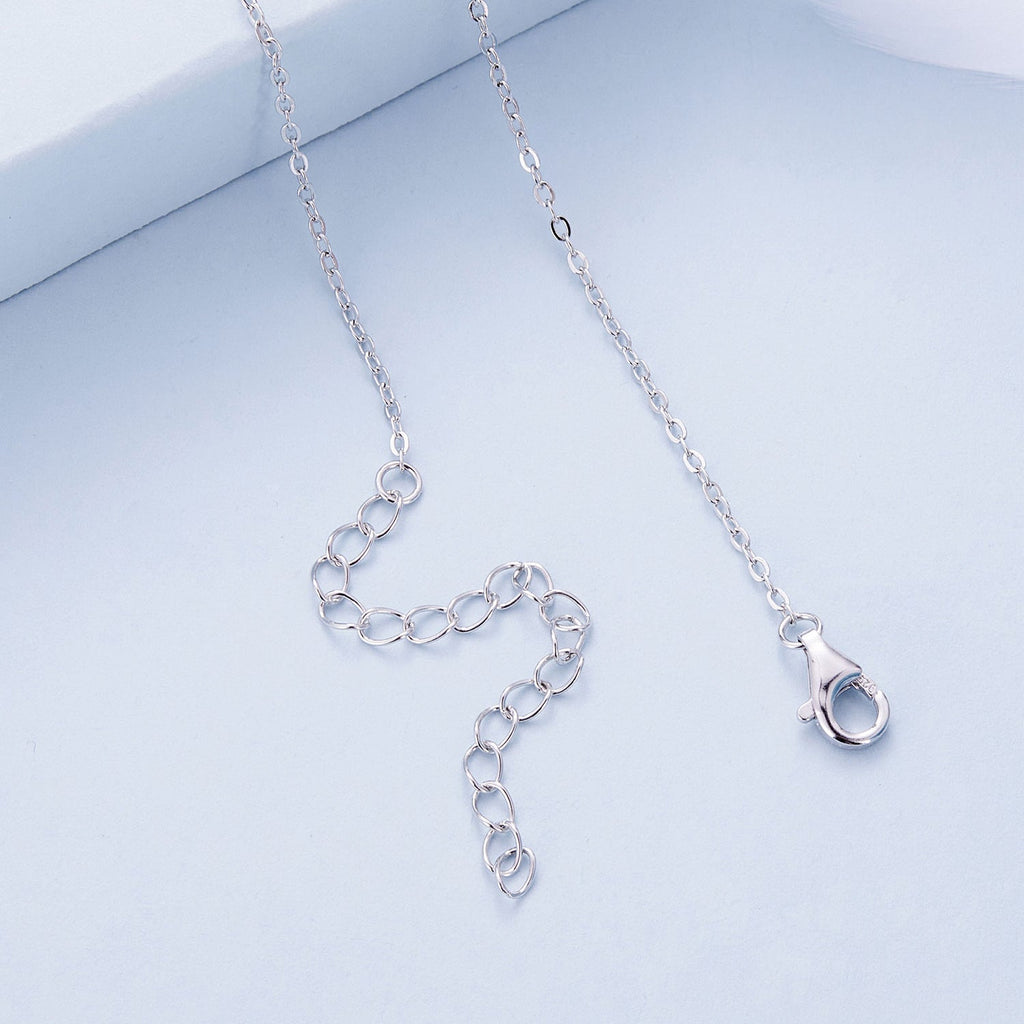 "Sylvory 925 Sterling Silver Bloom and Luster Necklace"