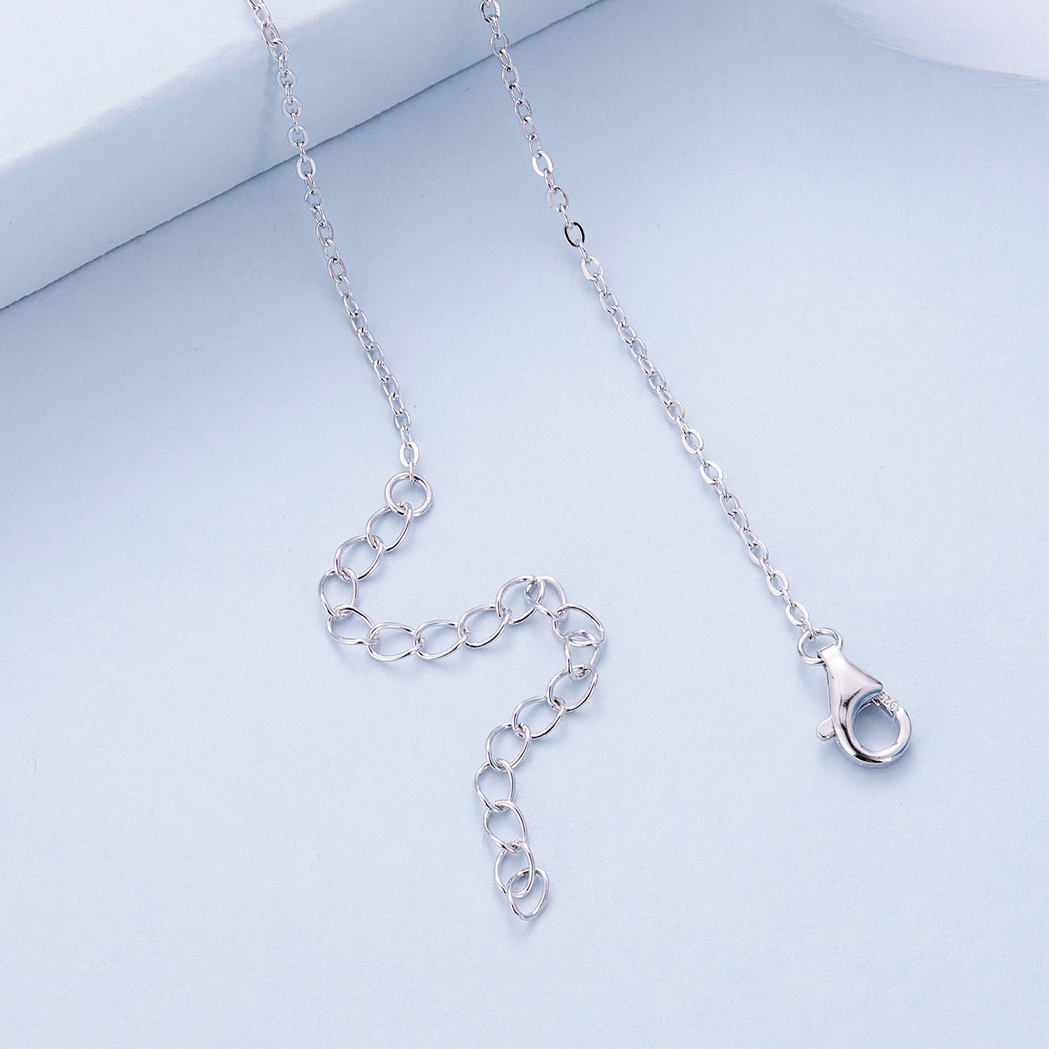 "Sylvory 925 Sterling Silver Bloom and Luster Necklace"