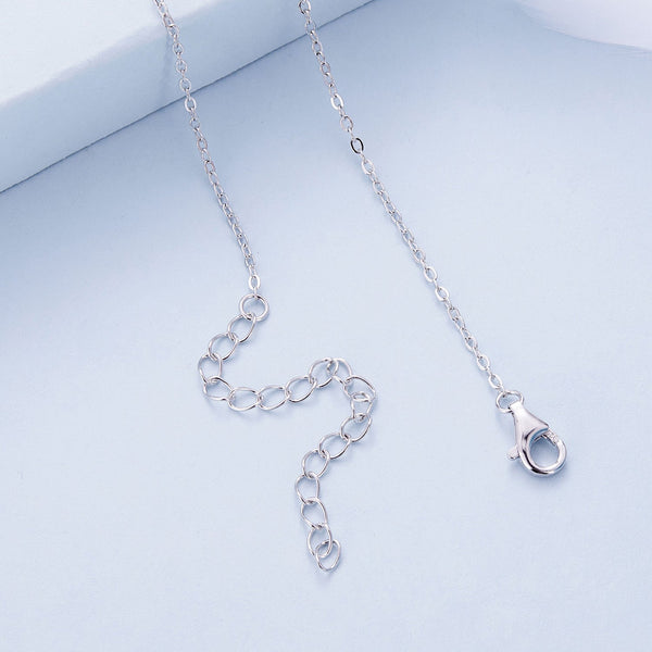 "Sylvory 925 Sterling Silver Bloom and Luster Necklace"