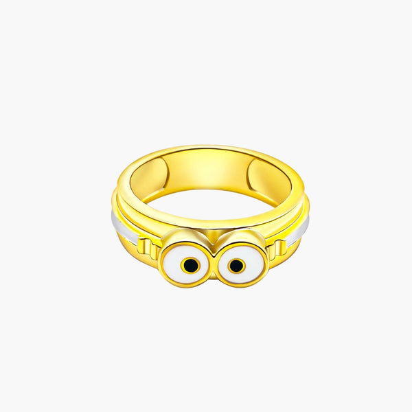 Silver Bob Minion Ring in 925 Sterling Silver by Sylvory