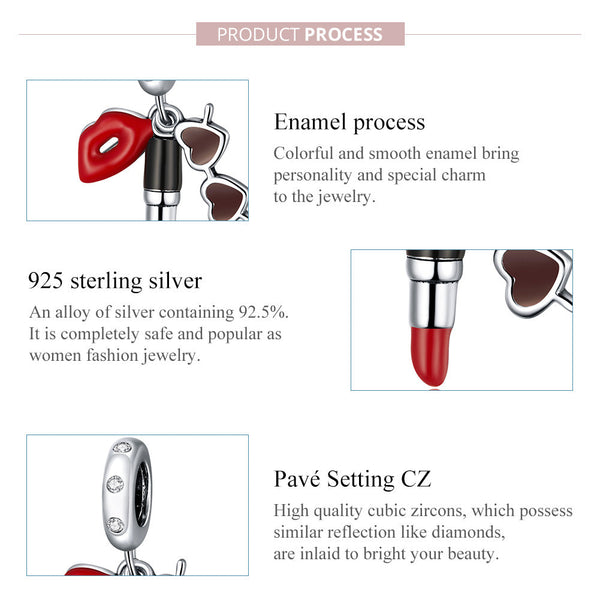 "Sylvory 925 Sterling Silver Bold Beauties Treble Charm"