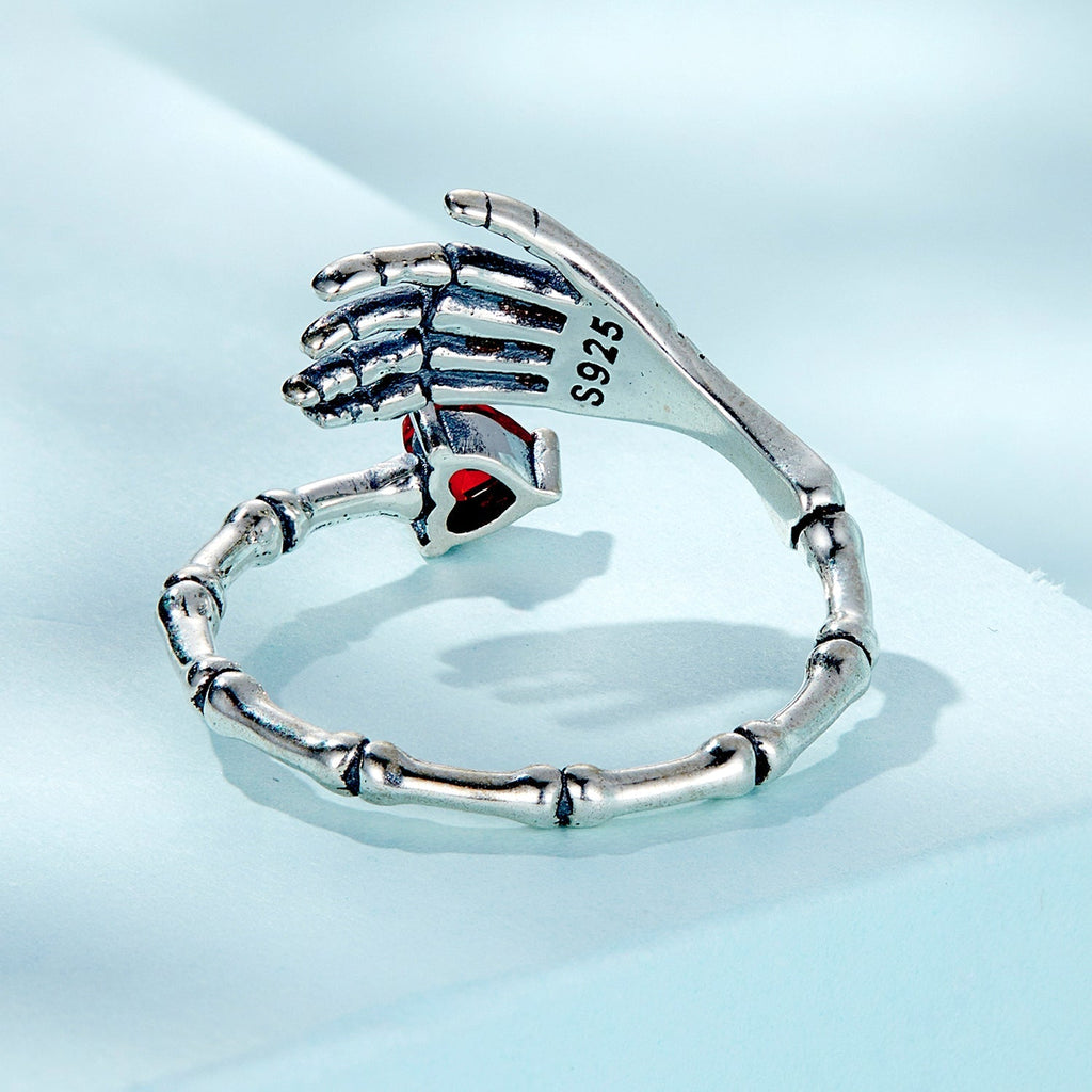 "Sylvory 925 Sterling Silver Bony Affair Ring"