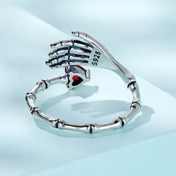 "Sylvory 925 Sterling Silver Bony Affair Ring"
