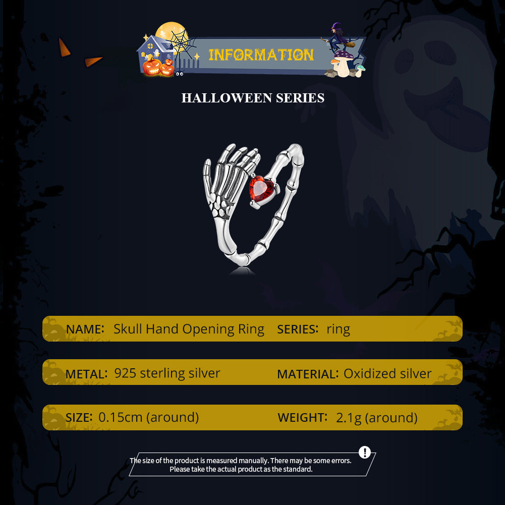 "Sylvory 925 Sterling Silver Bony Affair Ring"