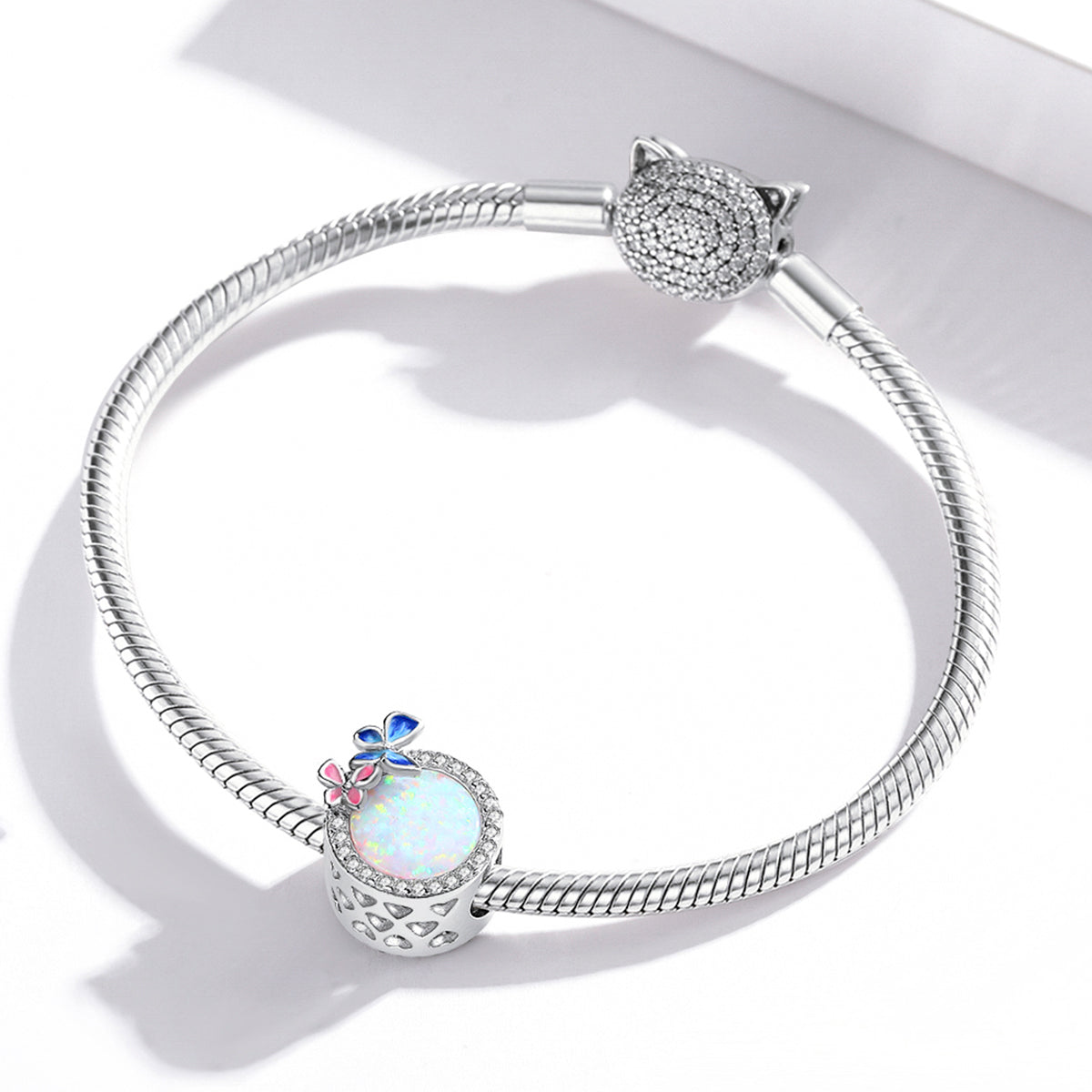 "Sylvory 925 Sterling Silver Butterfly Opulence Charm"