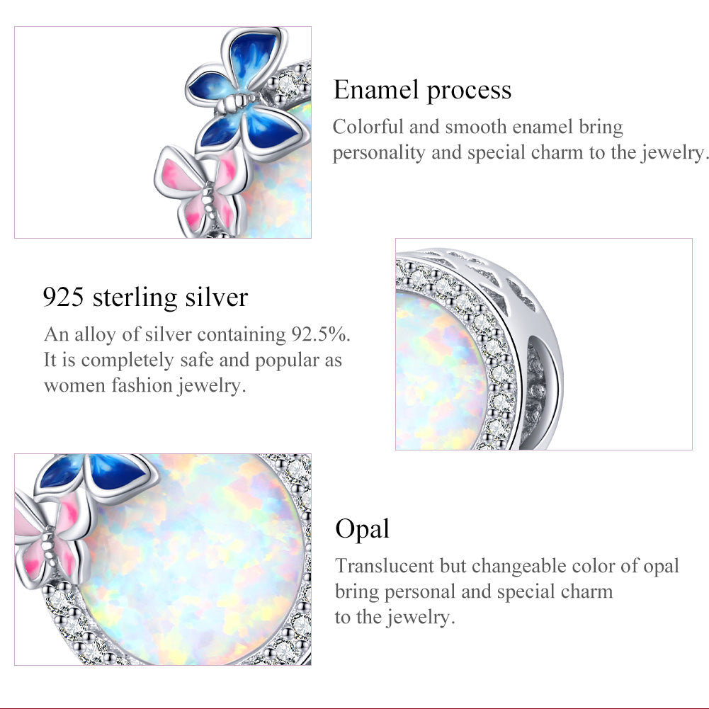 "Sylvory 925 Sterling Silver Butterfly Opulence Charm"