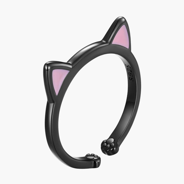 Silver Catty Elegance Ring in 925 Sterling Silver by Sylvory