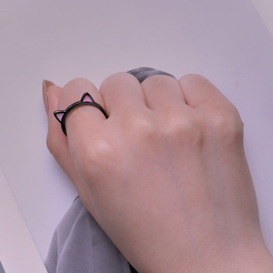 "Sylvory 925 Sterling Silver Catty Elegance Ring"