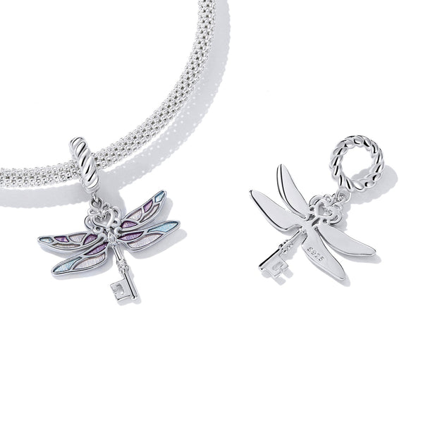 "Sylvory 925 Sterling Silver Celestial Key Charm"