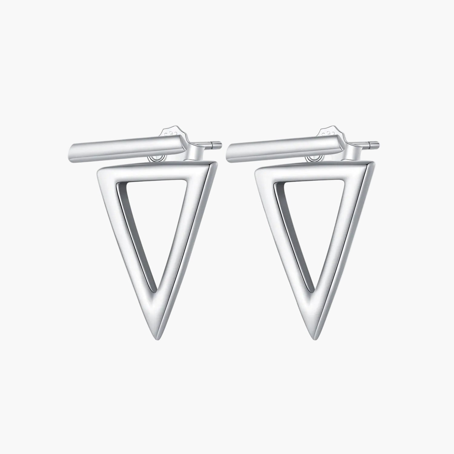 "Sylvory 925 Sterling Silver Dash of Geometry Earring" Main image
