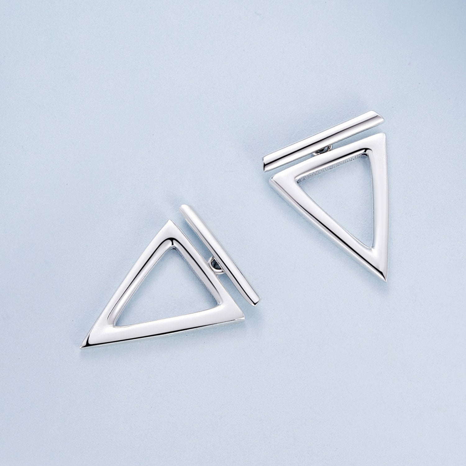 "Sylvory 925 Sterling Silver Dash of Geometry Earring"