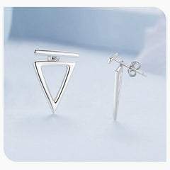 "Sylvory 925 Sterling Silver Dash of Geometry Earring"
