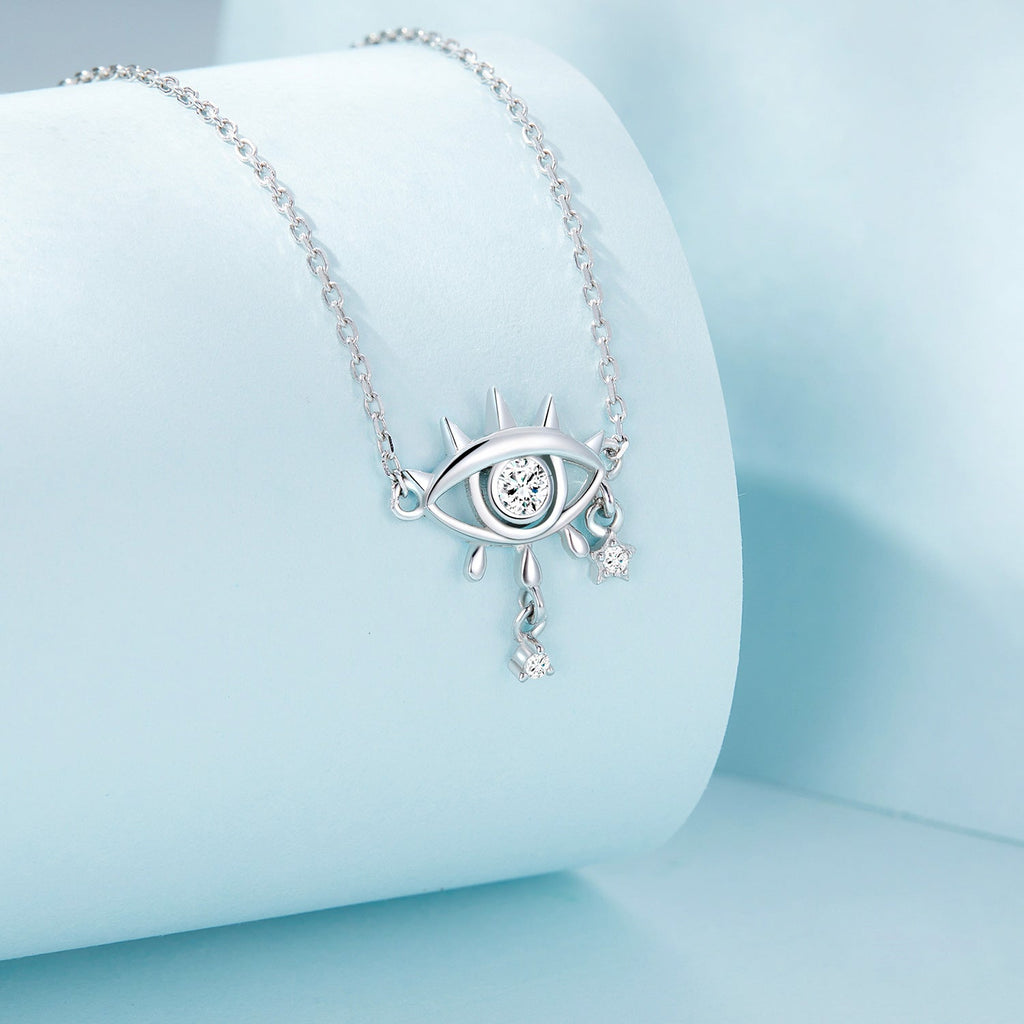 "Sylvory 925 Sterling Silver Divine Eye Necklace"