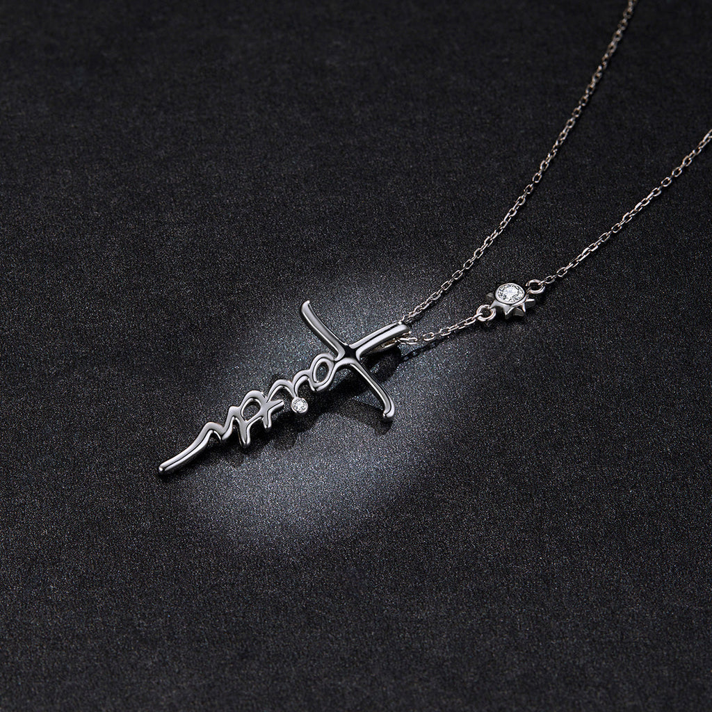 "Sylvory 925 Sterling Silver Divine Faith Necklace"