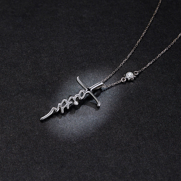 "Sylvory 925 Sterling Silver Divine Faith Necklace"