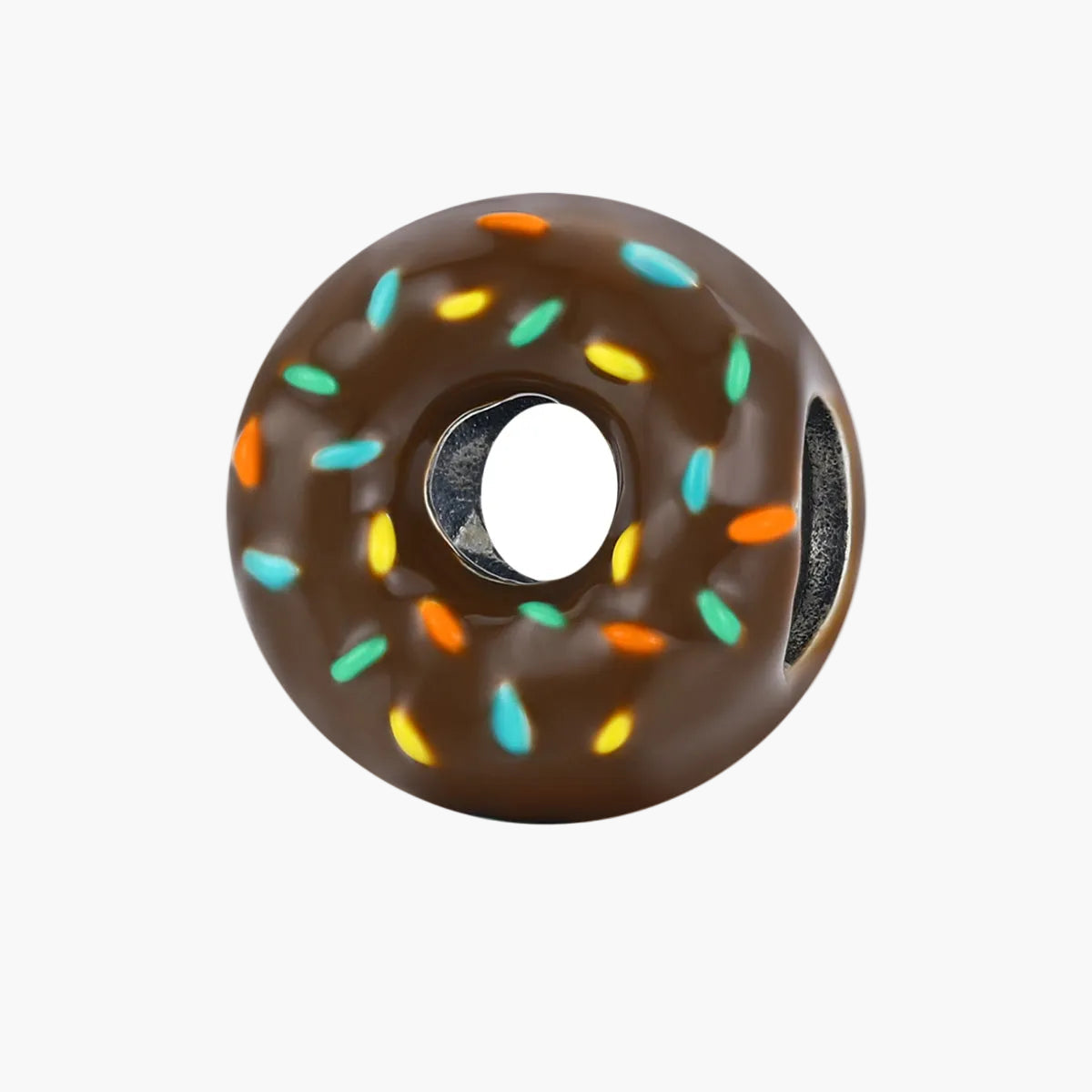 "Sylvory 925 Sterling Silver Donut Dazzle Charm" Main image