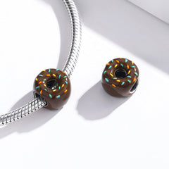 "Sylvory 925 Sterling Silver Donut Dazzle Charm"