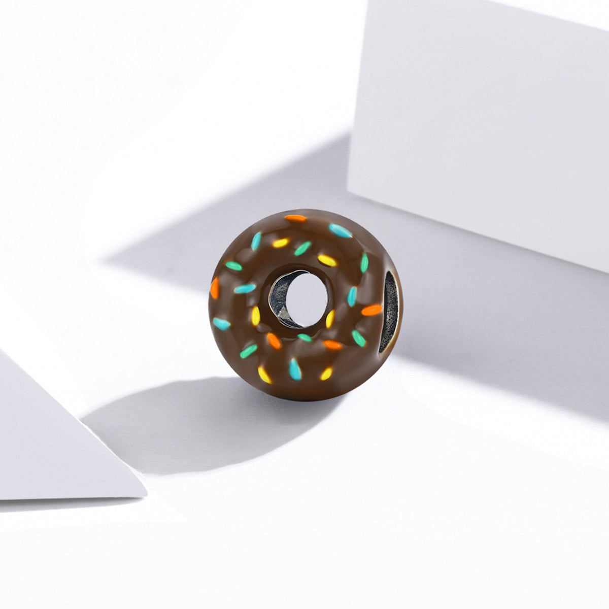 "Sylvory 925 Sterling Silver Donut Dazzle Charm"