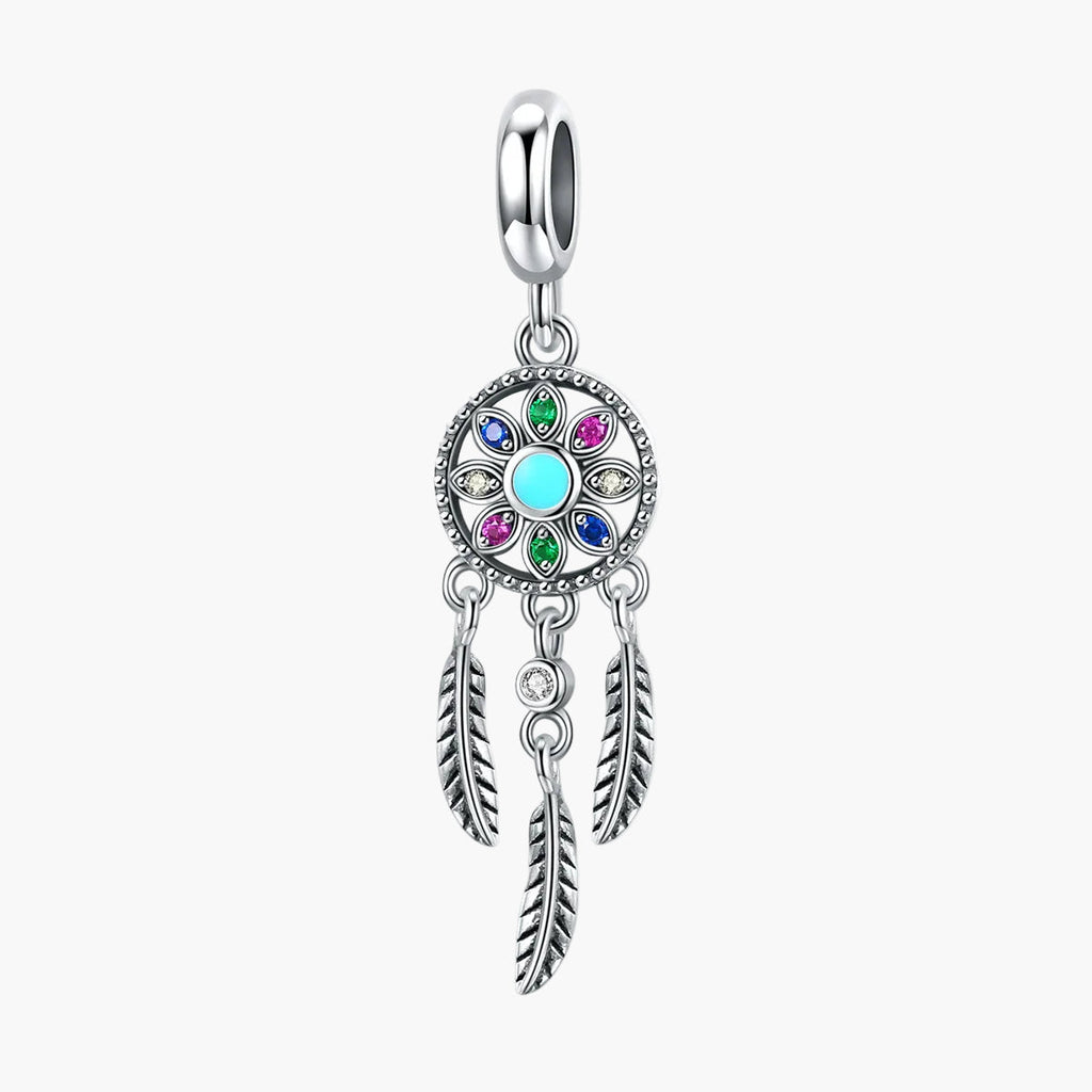 "Sylvory 925 Sterling Silver Dreamcatcher Charm"
