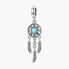 "Sylvory 925 Sterling Silver Dreamcatcher Charm"