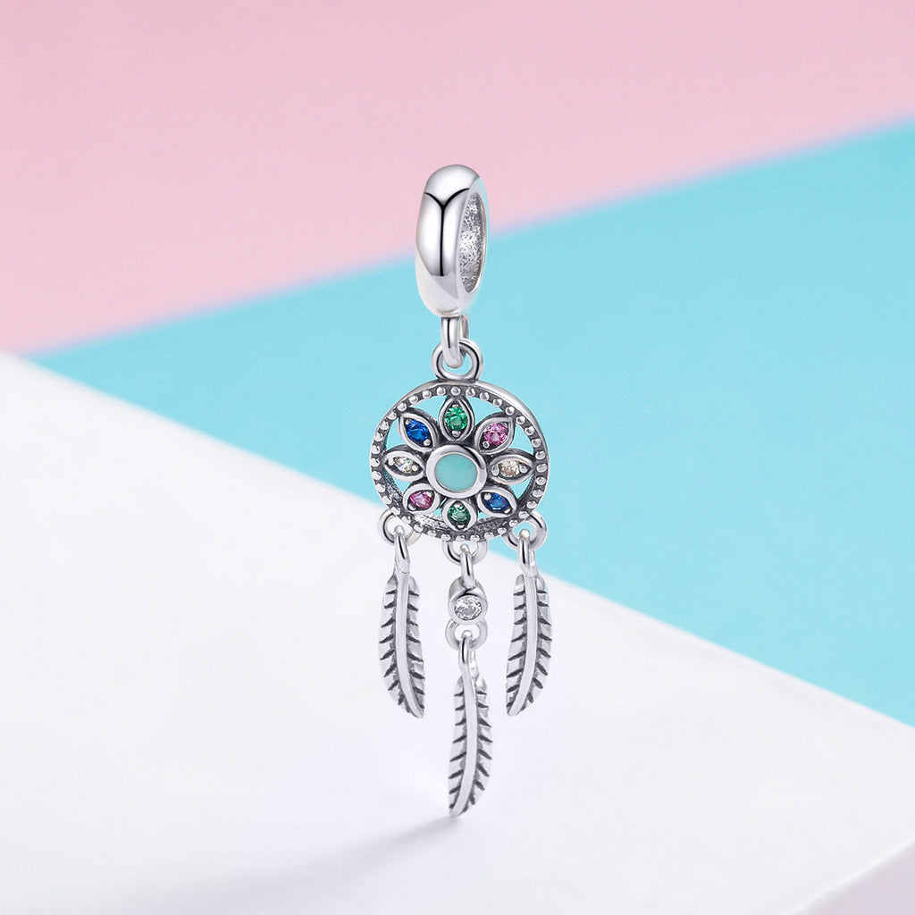 "Sylvory 925 Sterling Silver Dreamcatcher Charm"