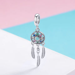 "Sylvory 925 Sterling Silver Dreamcatcher Charm"