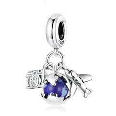 "Sylvory 925 Sterling Silver Earth Explorer Charm"
