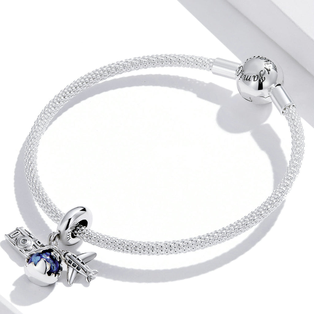 "Sylvory 925 Sterling Silver Earth Explorer Charm"