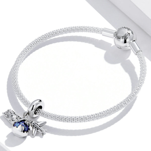 "Sylvory 925 Sterling Silver Earth Explorer Charm"