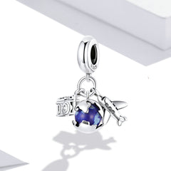 "Sylvory 925 Sterling Silver Earth Explorer Charm"