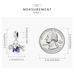 "Sylvory 925 Sterling Silver Earth Explorer Charm"