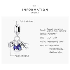 "Sylvory 925 Sterling Silver Earth Explorer Charm"