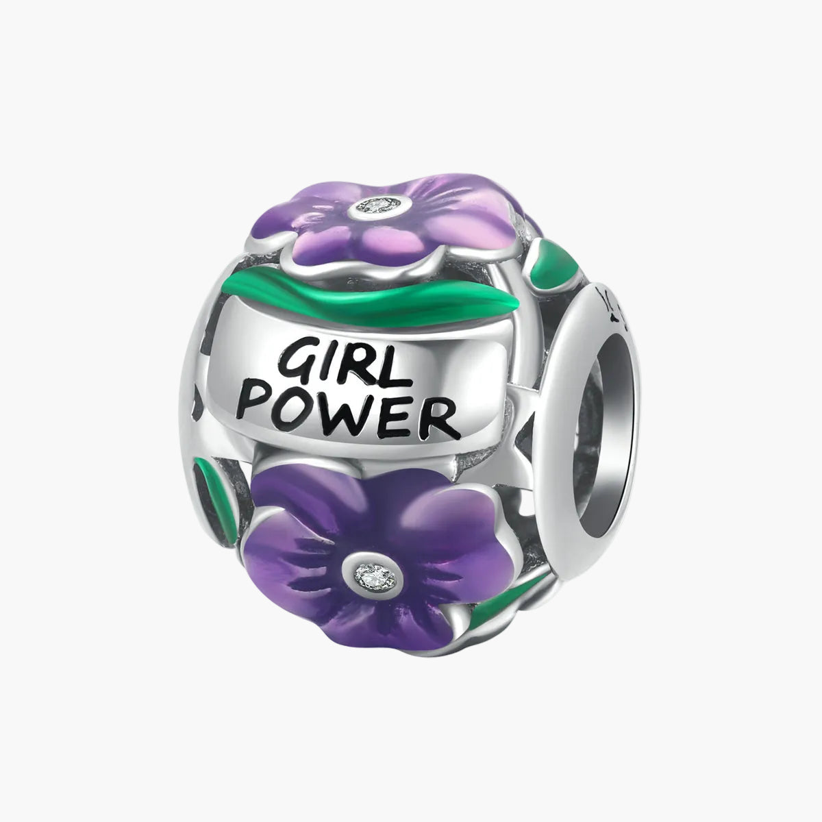 "Sylvory 925 Sterling Silver Empowerment Emblem Charm" Main image
