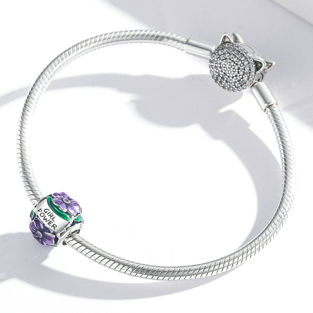 "Sylvory 925 Sterling Silver Empowerment Emblem Charm"