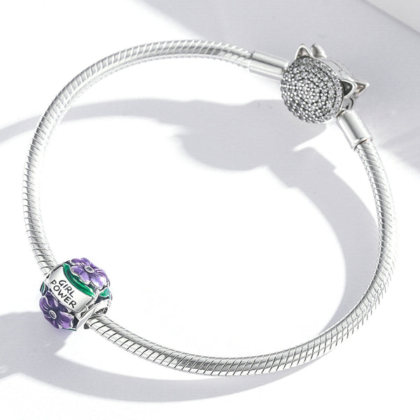 "Sylvory 925 Sterling Silver Empowerment Emblem Charm"