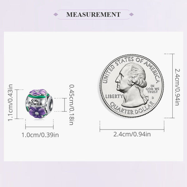 "Sylvory 925 Sterling Silver Empowerment Emblem Charm"