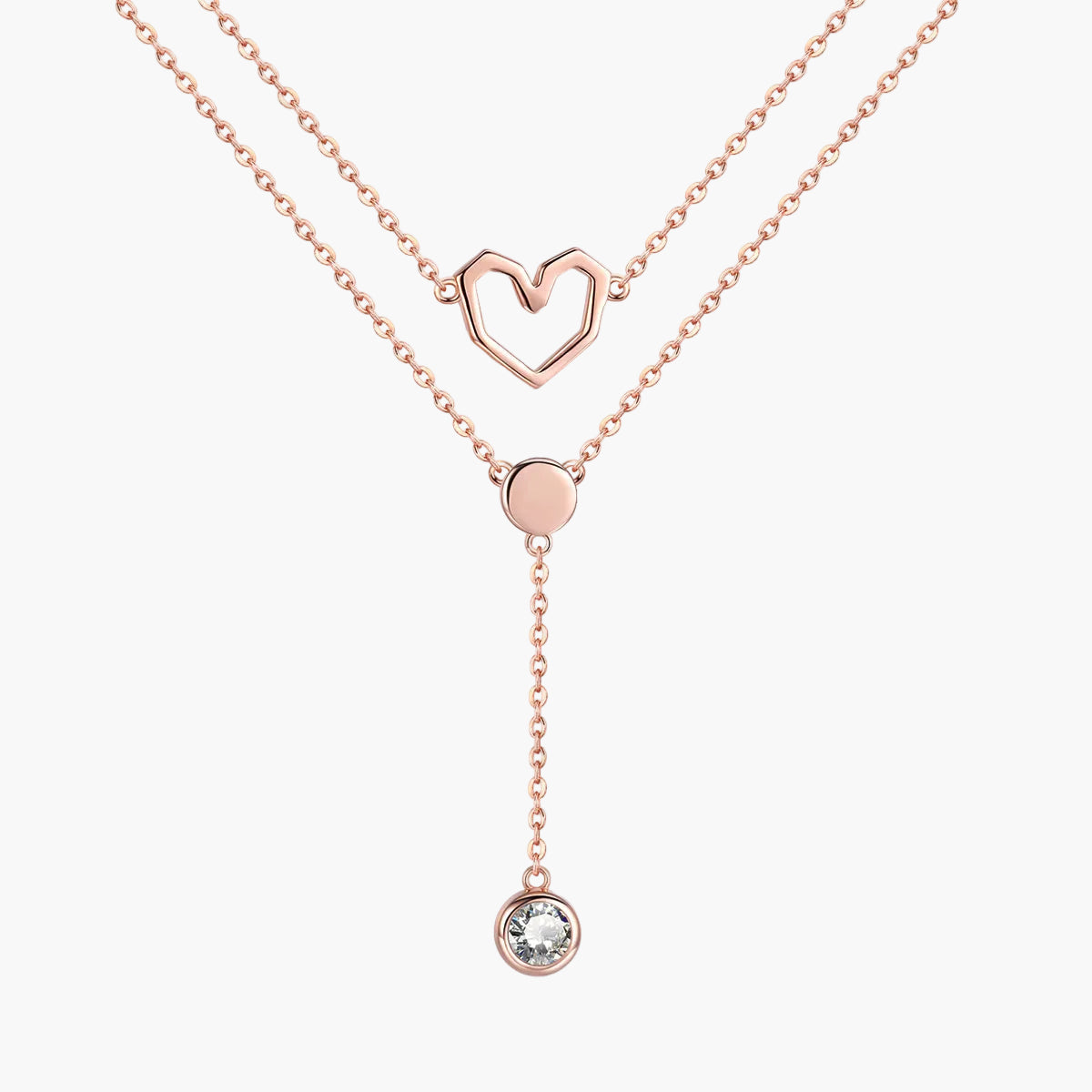 "Sylvory 925 Sterling Silver Eternal Love Layered Necklace"