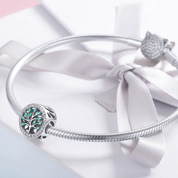 "Sylvory 925 Sterling Silver Eternal Tree of Life Charm"