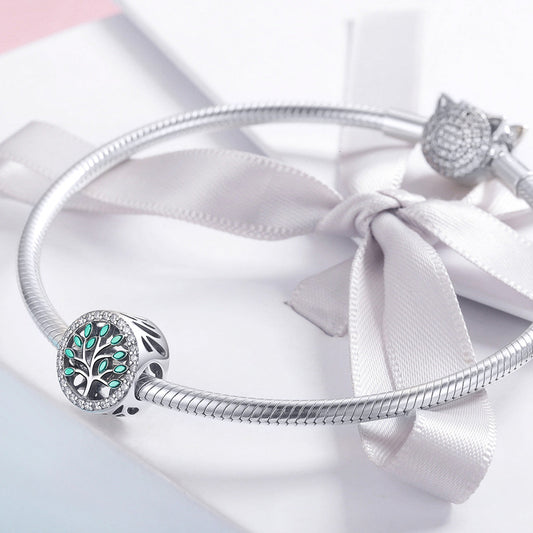 "Sylvory 925 Sterling Silver Eternal Tree of Life Charm"