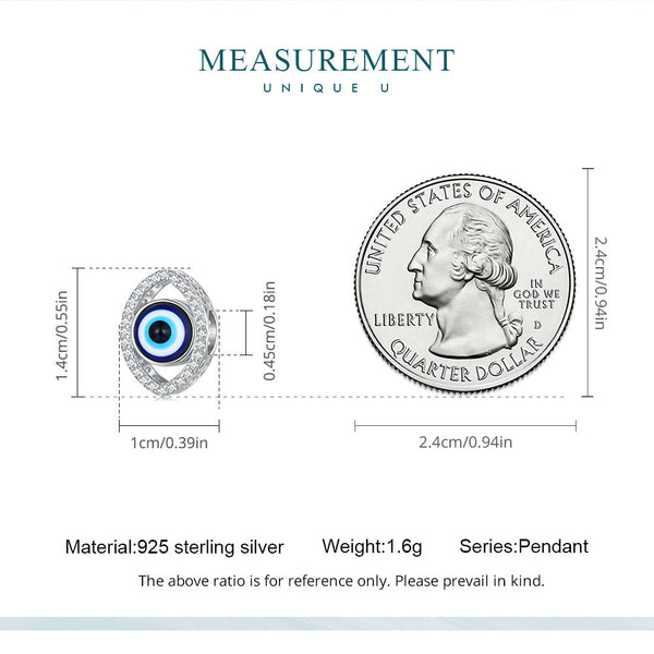 "Sylvory 925 Sterling Silver Evil Eye Ward Charm"