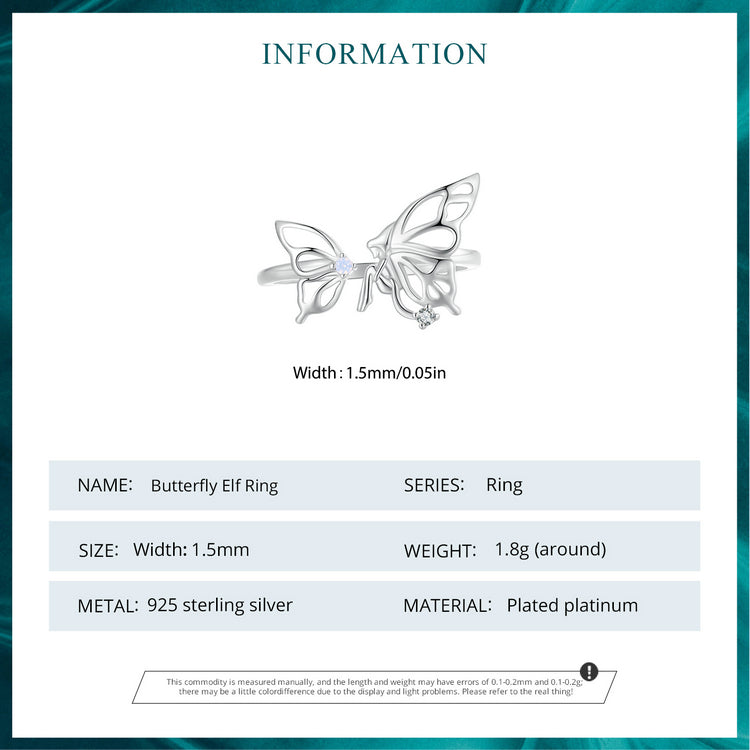 "Sylvory 925 Sterling Silver Fairy's Enchantment Ring"