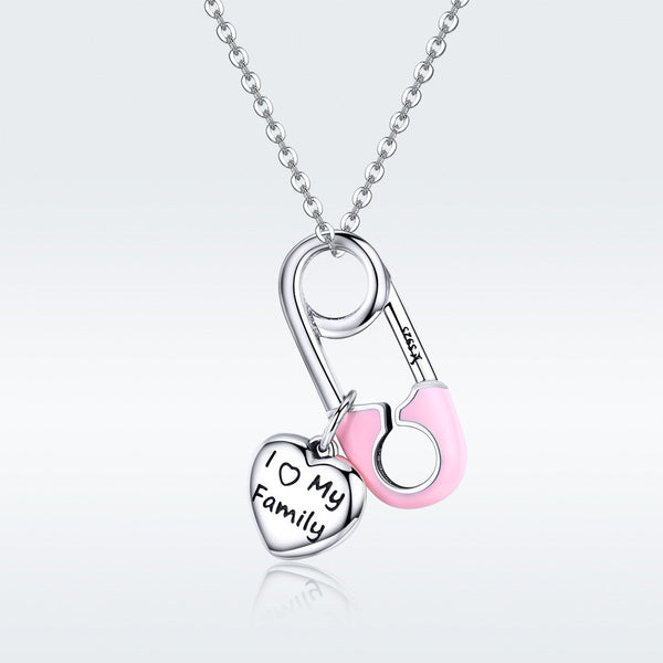 "Sylvory 925 Sterling Silver Family Love Guardian Pin Charm"