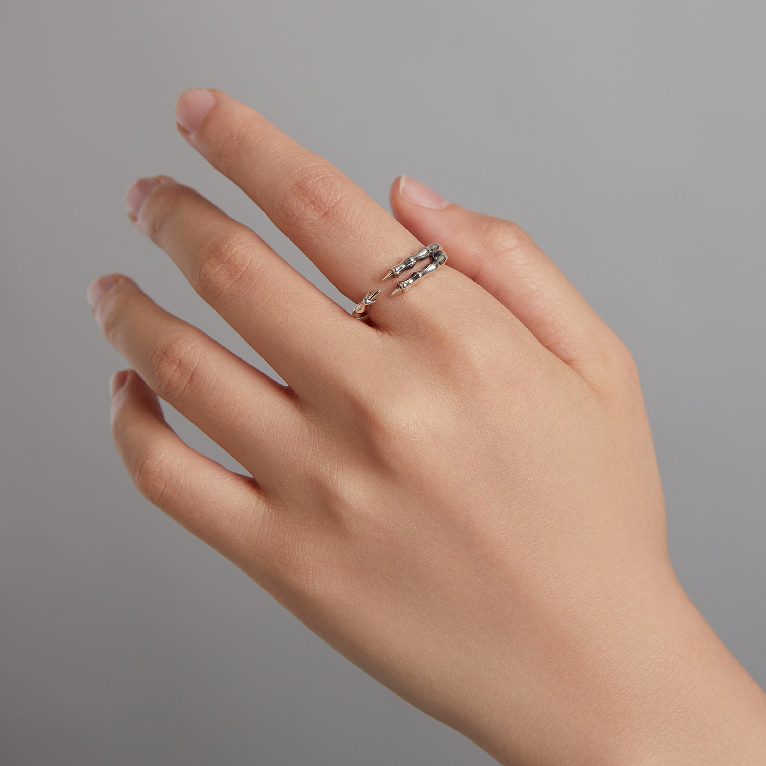 "Sylvory 925 Sterling Silver Fierce Talon Ring"