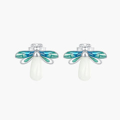 "Sylvory 925 Sterling Silver Firefly Glow Studs"