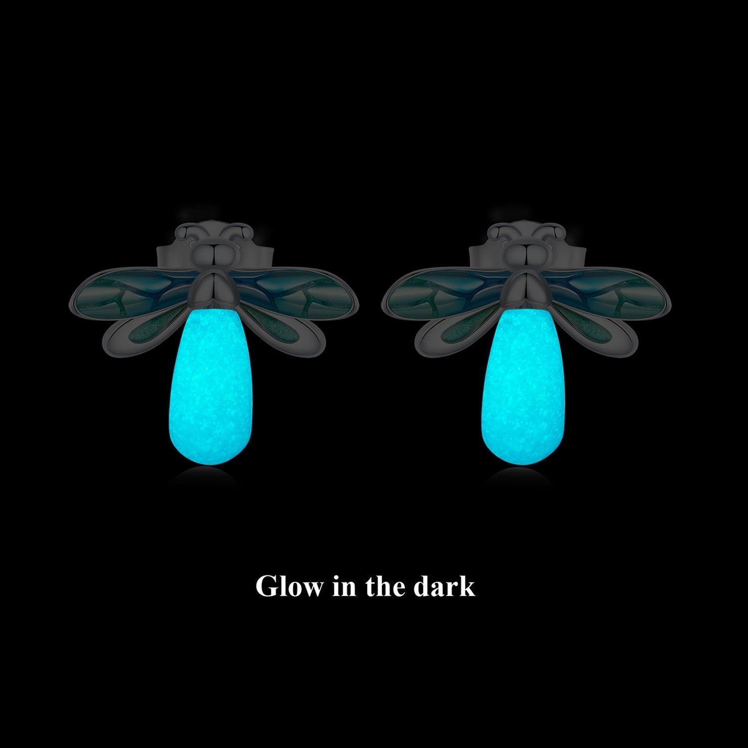 Silver Firefly Glow Studs Secondary image