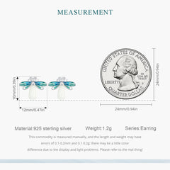 "Sylvory 925 Sterling Silver Firefly Glow Studs"