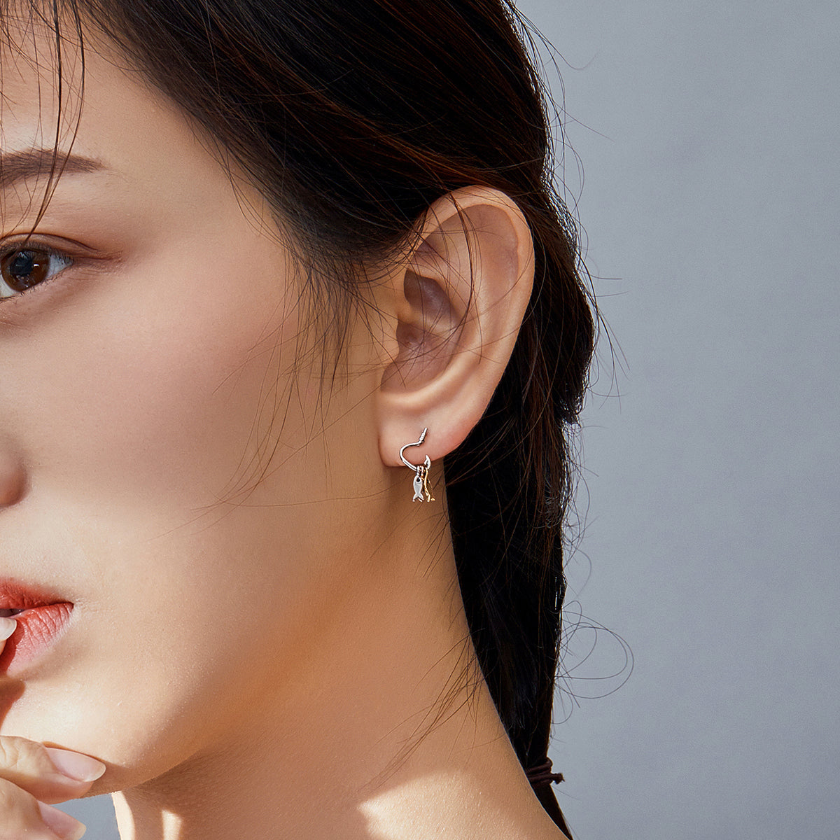 Silver Fisherman's Delight Studs Secondary image