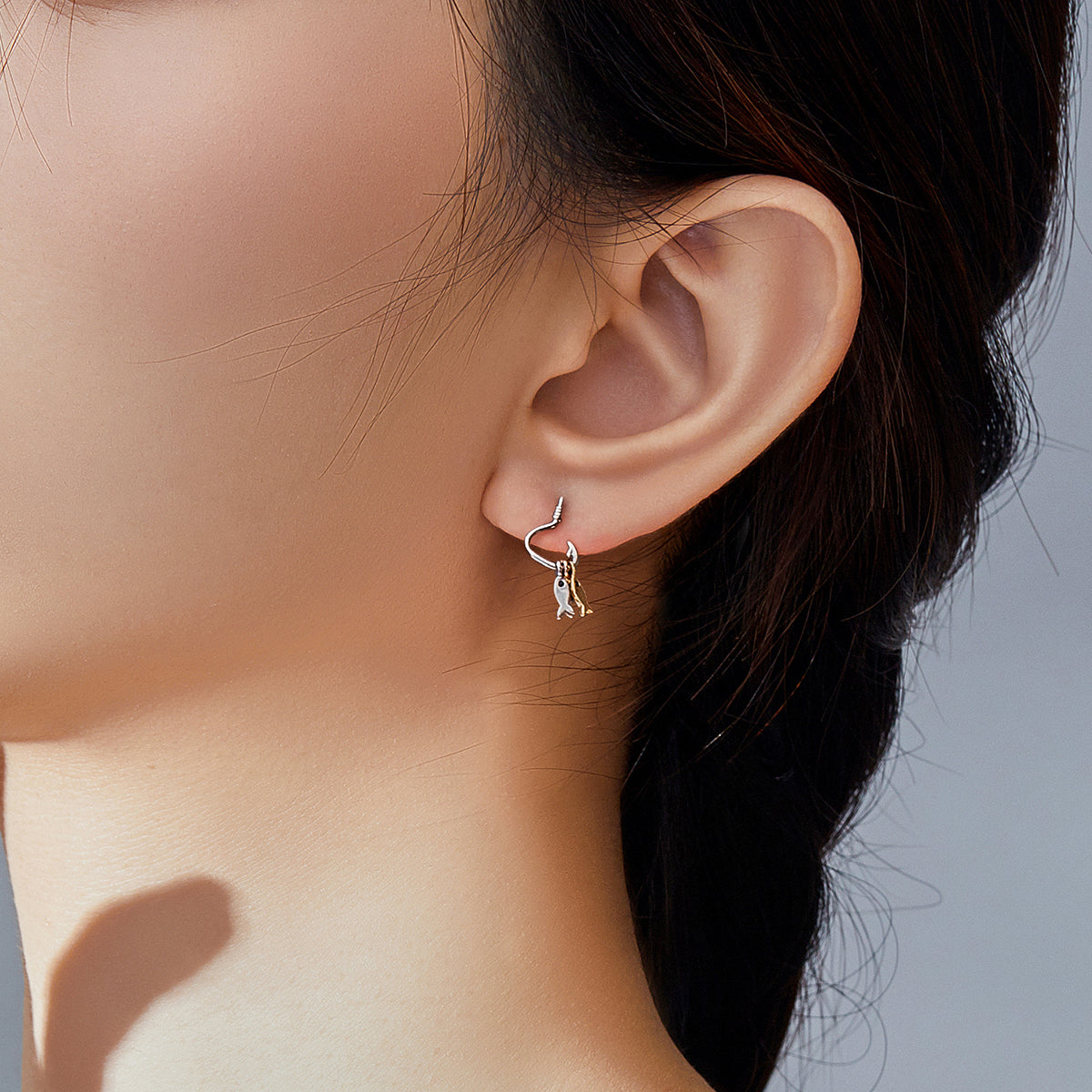 "Sylvory 925 Sterling Silver Fisherman's Delight Studs"